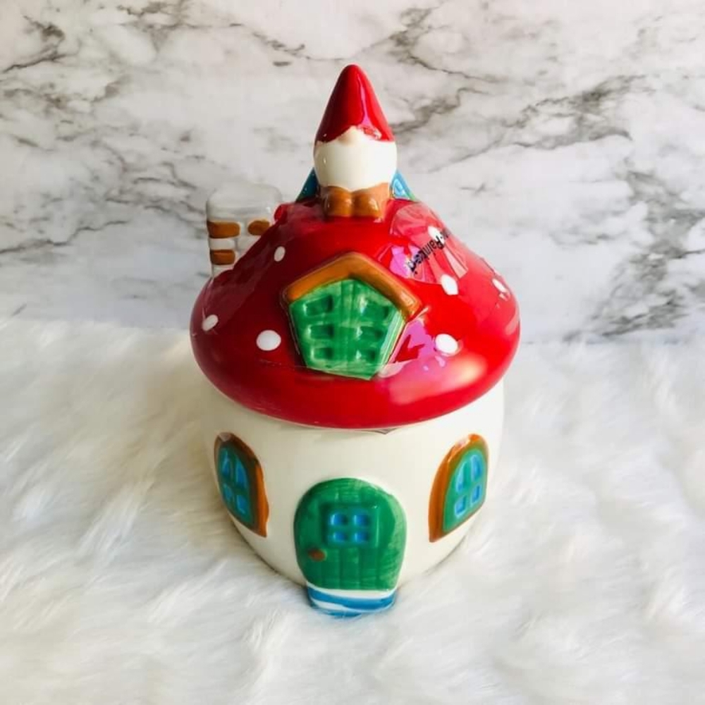 Gnome Mushroom Candy Jar